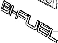 Emblem ''BI-FUEL'' Volvo V70, XC70, S40/V40