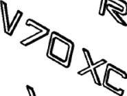 Emblem ''V70 XC'' Volvo XC70 -2002