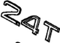 Emblem ''2.4T'' Volvo V70, XC70