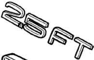Emblem ''2.5 FT'' Volvo V70N, XC70, S80