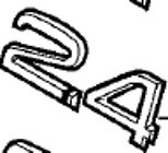 Emblem ''2.4'' Volvo S90, V90, V70, XC70, S40N/V50