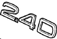 Emblem ''2.4D'' Volvo V70N, XC70, XC90, XC60, S80