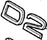 Emblem ''D2'' Volvo S40N/V50 2011-
