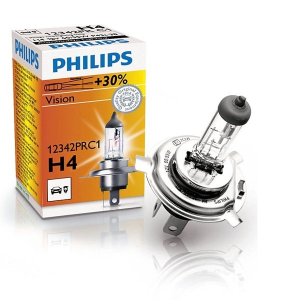 Philips Halogen H4 Lampa Vision +30%