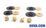 Clips Runda för Bilmattor Beige