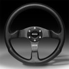 Momo Ratt Tuning Competition Svart 350mm Svart Läder