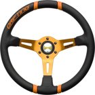 Momo Ratt Tuning Drifting Orange 350mm Läder