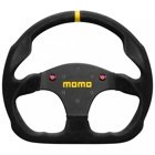 Momo Ratt Racing Modell 30 Med Knappar Svart 321mm Mocka