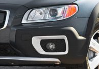 Dimljusgaller med Silver Dekorram Vänster Volvo XC70 2008-2013