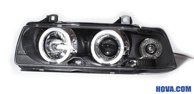 Angel Eyes Strålkastare Svart BMW 3-Serien E36 Sedan/Touring 1991-1998