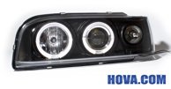 Angel Eyes Strålkastare Svart Volvo 850/855 1994-1997