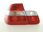 Baklampor Briljant Krom/Röd BMW 3-Serien E46 4-Dörrars Sedan 1998-2001