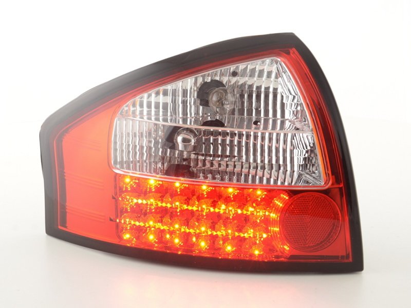 Baklampor LED Röd/Klarglas Audi A6 (C5/4B) Sedan 1997-2004