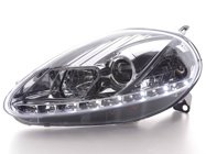 Devil Eyes Strålkastare Krom Fiat Grande Punto (199) 2005-2008