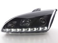 Devil Eyes Str&aring;lkastare Svart Ford Focus MK2 2004-2008