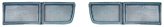 Dubbel Plattor Vit VW Golf MK3 och VW Vento