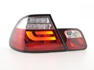 Baklampor LED Krom/Röd BMW 3-Serien E46 Coupe 1999-2002
