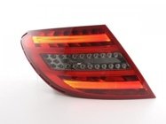 Baklampor LED Svart/Röd Mercedes-Benz C-Klass W204 2006-2011