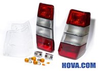 Paketpris med Vit/Röd Baklampor Volvo 245 