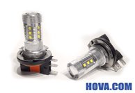 Lampor LED Dimljus H15 80W Epistar & Cree Xenonvit