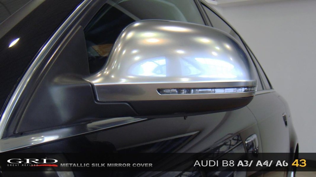 Spegelkåpor Aluminium Look Audi A3, A4, A5, A6, A8