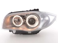 Angel Eyes Strålkastare Krom BMW 1-Serien E87 2004-2007