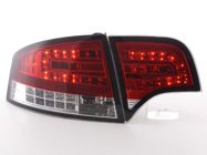 Baklampor LED Röd/Klarglas Audi A4 (B7/8E) Sedan 2004-2008