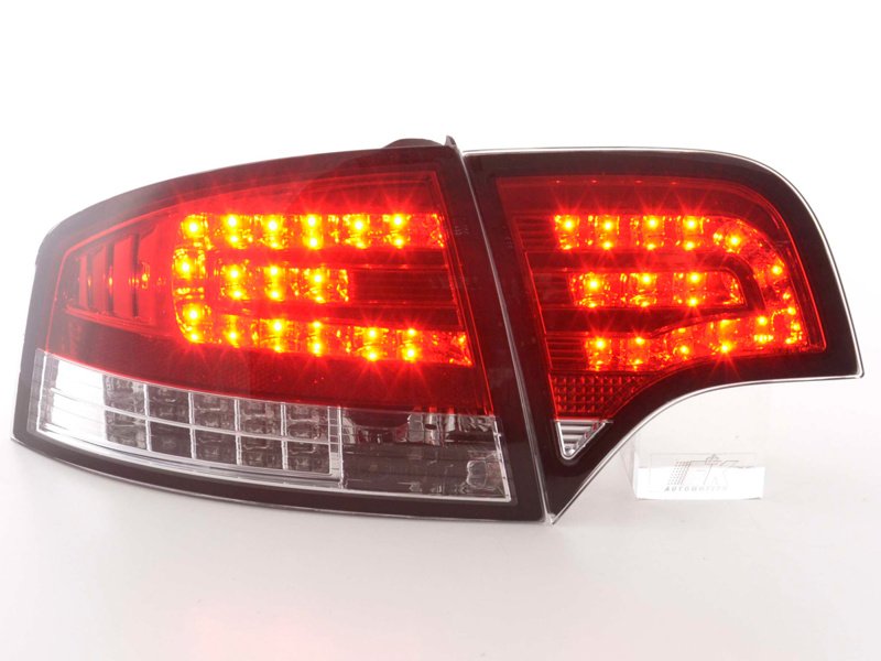 Baklampor LED Röd/Klarglas Audi A4 (B7/8E) Sedan 2004-2008