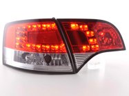 Baklampor LED Röd/Klarglas Audi A4 (B7/8E) Avant 2004-2008