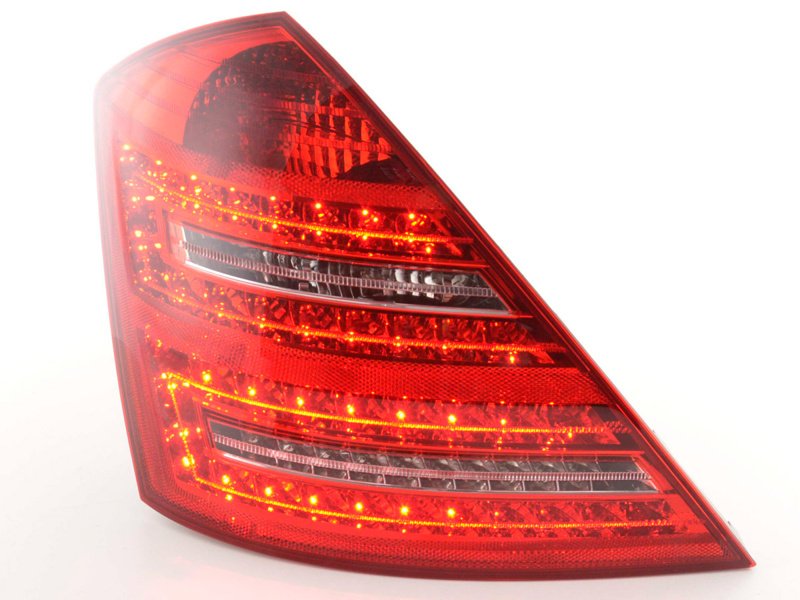 Baklampor LED Röd/Klarglas Mercedes-Benz S-Klass (221) 2005-2009