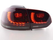 Baklampor LED Smoke/Röd VW Golf MK6 2008-2013