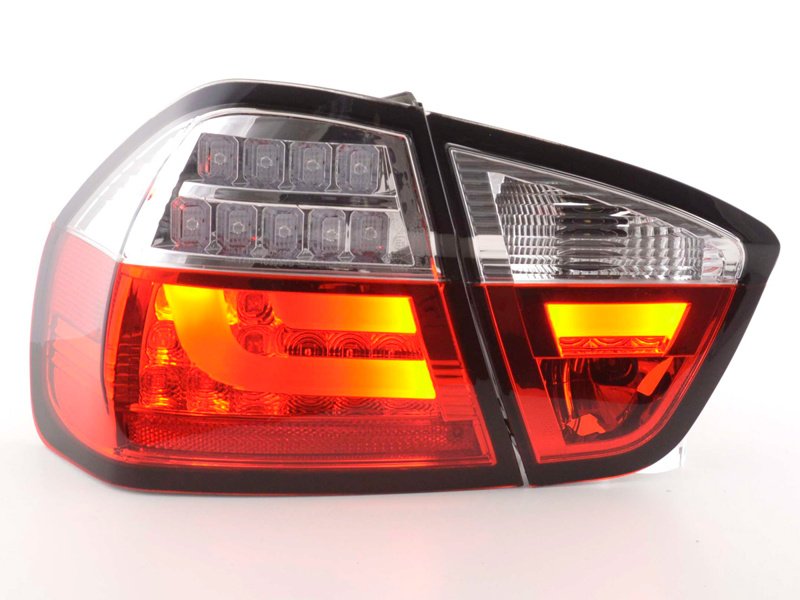 Baklampor LED Röd/Klarglas BMW 3-Serien E90 Sedan 2005-2008
