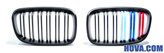 Grillar/Njurar Svart med M-F&auml;rg M1-Look BMW 1-Serien F20/F21 2011-2015