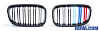 Grillar/Njurar Svart med M-Färg M1-Look BMW 1-Serien F20/F21 2011-2015