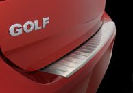 Lastskydd Rostfri Borstad Metall VW Golf VII Hatcback 5G