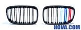 Grillar/Njurar Blank-Svart med M-F&auml;rg M1-Look BMW 1-Serien F20/F21 2011-2015