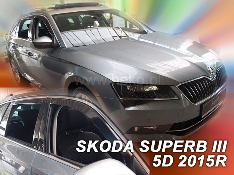 Vindavvisare Skoda Superb MK3 5 Dörrars Kombi 2015 Främre Grill Skoda Superb Mk3