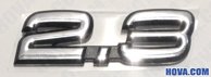 Emblem ''2.3'' Volvo 940, 945, 960, 965