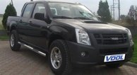 SIDORÖR 76MM - Med instegslister - Isuzu D-MAX 2007-2011