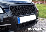 Honeycomb Grill Blanksvart Audi A6 (C6-4F) 2004-2011