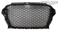 Grill RS-Look Honeycomb Blank-Svart Audi A3 8V 2013-2016 PDC