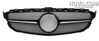 Grill Krom/Blank-Svart Mercedes-Benz C-Klass W205 2015-