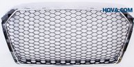 Grill Honeycomb Blank-Svart Audi A4 B9 2016-2019