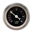 Mätare 52mm Classic Svart Turbo 2.0 Bar