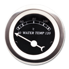 Mätare 52mm Classic Svart Vattentemp