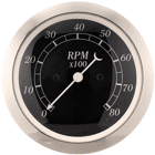 Mätare 85mm Classic Svart Varvräknare