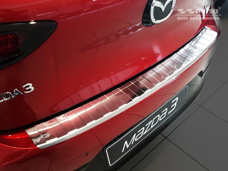 Lastskydd Rostfri Borstad Metall Mazda 3 IV Hatchback 2019->