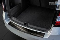 Lastskydd Rostfri Borstad Svart Metall Skoda Fabia III Combi