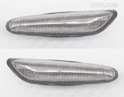 Dynamisk Led Skärmblinkers Vit BMW 1-,3-,5-Serien, X1, X5 Dynamisk Led Skärmblinkers Vit BMW 1-,3-,5-Serien, X1, X5