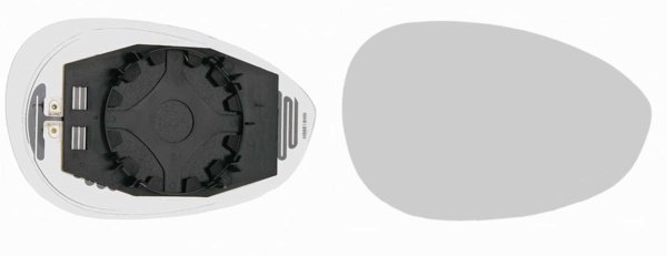 Sidospegelglas Vänster Fiat 500, Linea, Grande Punto, Evo